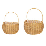 Maxbell Woven Hanging Basket Handmade Hanging Fruit Basket for Office Kitchen Closet S