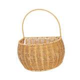 Maxbell Woven Hanging Basket Handmade Hanging Fruit Basket for Office Kitchen Closet L