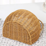 Maxbell Woven Hanging Basket Handmade Hanging Fruit Basket for Office Kitchen Closet L