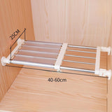 Maxbell Closet Tension Shelf Rod DIY Cabinet Divider Shelve for Home Office Bathroom