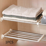 Maxbell Closet Tension Shelf Rod DIY Cabinet Divider Shelve for Home Office Bathroom