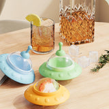 Maxbell 2.5" Ice Ball Maker Ice Cube Tray for Freezer for Coffee Chilled Drinks Beer Yellow