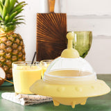 Maxbell 2.5" Ice Ball Maker Ice Cube Tray for Freezer for Coffee Chilled Drinks Beer Yellow