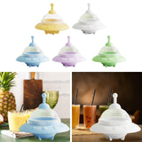 Maxbell 2.5" Ice Ball Maker Ice Cube Tray for Freezer for Coffee Chilled Drinks Beer Yellow