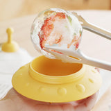 Maxbell 2.5" Ice Ball Maker Ice Cube Tray for Freezer for Coffee Chilled Drinks Beer Yellow