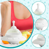 Maxbell 2.5" Ice Ball Maker Ice Cube Tray for Freezer for Coffee Chilled Drinks Beer White