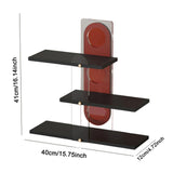 Maxbell 3 Tier Coffee Mug Holder Shelf Sturdy Countertop for   Kitchen  Black