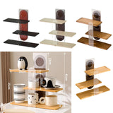 Maxbell 3 Tier Coffee Mug Holder Shelf Sturdy Countertop for   Kitchen  Black