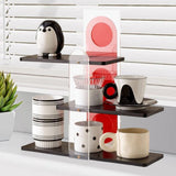 Maxbell 3 Tier Coffee Mug Holder Shelf Sturdy Countertop for   Kitchen  Black
