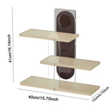 Maxbell 3 Tier Coffee Mug Holder Shelf Sturdy Countertop for   Kitchen  Milky White