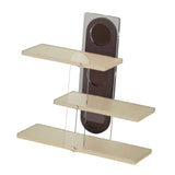 Maxbell 3 Tier Coffee Mug Holder Shelf Sturdy Countertop for   Kitchen  Milky White