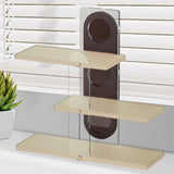 Maxbell 3 Tier Coffee Mug Holder Shelf Sturdy Countertop for   Kitchen  Milky White