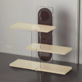 Maxbell 3 Tier Coffee Mug Holder Shelf Sturdy Countertop for   Kitchen  Milky White