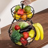 Maxbell 2 Tier Fruit Basket Bowl Tabletop Living Room Fruit Vegetable Storage Basket