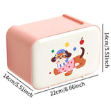 Maxbell Wall Mounted Tissue Box Cute Tissue Dispenser for Bathroom Kitchen Farmhouse Pink Dog