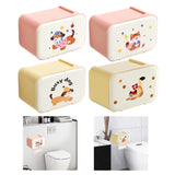 Maxbell Wall Mounted Tissue Box Cute Tissue Dispenser for Bathroom Kitchen Farmhouse Pink Dog