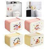Maxbell Wall Mounted Tissue Box Cute Tissue Dispenser for Bathroom Kitchen Farmhouse Pink Dog