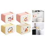 Maxbell Wall Mounted Tissue Box Cute Tissue Dispenser for Bathroom Kitchen Farmhouse Pink Dog