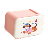 Maxbell Wall Mounted Tissue Box Cute Tissue Dispenser for Bathroom Kitchen Farmhouse Pink Dog