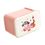 Maxbell Wall Mounted Tissue Box Cute Tissue Dispenser for Bathroom Kitchen Farmhouse Pink Dog