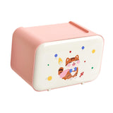 Maxbell Wall Mounted Tissue Box Cute Tissue Dispenser for Bathroom Kitchen Farmhouse Pink Cat