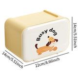 Maxbell Wall Mounted Tissue Box Cute Tissue Dispenser for Bathroom Kitchen Farmhouse Yellow Dog