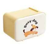 Maxbell Wall Mounted Tissue Box Cute Tissue Dispenser for Bathroom Kitchen Farmhouse Yellow Dog