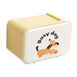 Maxbell Wall Mounted Tissue Box Cute Tissue Dispenser for Bathroom Kitchen Farmhouse Yellow Dog