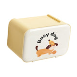 Maxbell Wall Mounted Tissue Box Cute Tissue Dispenser for Bathroom Kitchen Farmhouse Yellow Dog