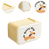 Maxbell Wall Mounted Tissue Box Cute Tissue Dispenser for Bathroom Kitchen Farmhouse Yellow Dog