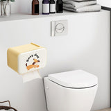 Maxbell Wall Mounted Tissue Box Cute Tissue Dispenser for Bathroom Kitchen Farmhouse Yellow Dog
