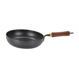 Maxbell Iron Wok Frying Pot Cookware Suitable for All Stoves No Coating Stir Fry Pan Diameter 28cm Without Lid