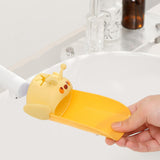 Maxbell Bee Faucet Extender for Kids Hand Washing Sink Faucet Extension for Bathroom Yellow