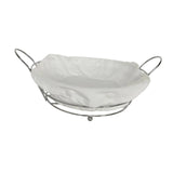 Maxbell Bread Basket Iron Vegetable Baskets for Dining Table Cabinet Kitchen Counter Silver