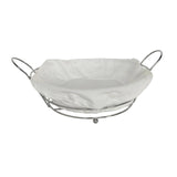 Maxbell Bread Basket Iron Vegetable Baskets for Dining Table Cabinet Kitchen Counter Silver