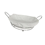 Maxbell Bread Basket Iron Vegetable Baskets for Dining Table Cabinet Kitchen Counter Silver