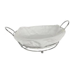 Maxbell Bread Basket Iron Vegetable Baskets for Dining Table Cabinet Kitchen Counter Silver