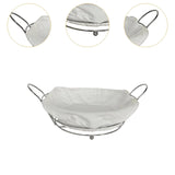 Maxbell Bread Basket Iron Vegetable Baskets for Dining Table Cabinet Kitchen Counter Silver