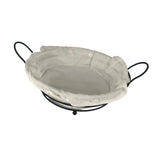Maxbell Bread Basket Iron Vegetable Baskets for Dining Table Cabinet Kitchen Counter Black