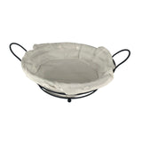 Maxbell Bread Basket Iron Vegetable Baskets for Dining Table Cabinet Kitchen Counter Black