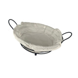 Maxbell Bread Basket Iron Vegetable Baskets for Dining Table Cabinet Kitchen Counter Black