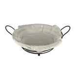 Maxbell Bread Basket Iron Vegetable Baskets for Dining Table Cabinet Kitchen Counter Black