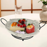Maxbell Bread Basket Iron Vegetable Baskets for Dining Table Cabinet Kitchen Counter Black