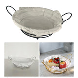 Maxbell Bread Basket Iron Vegetable Baskets for Dining Table Cabinet Kitchen Counter Black