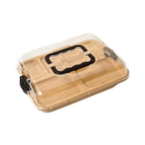 Maxbell Cheese Board with Locking Cover Table Butter Dish for Engagement Camps