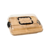 Maxbell Cheese Board with Locking Cover Table Butter Dish for Engagement Camps