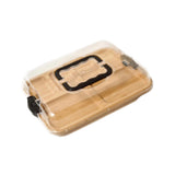 Maxbell Cheese Board with Locking Cover Table Butter Dish for Engagement Camps