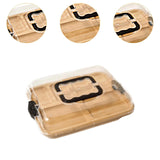 Maxbell Cheese Board with Locking Cover Table Butter Dish for Engagement Camps