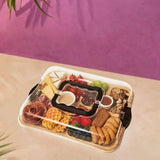 Maxbell Cheese Board with Locking Cover Table Butter Dish for Engagement Camps