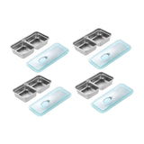 Maxbell 4Pcs Stainless Steel Snack Container Bento Box for Kids, Adults Work Kitchen